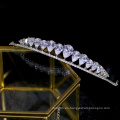 Exquisito CZ Zircon Shinning Mujeres Accesorios para el cabello Royal Wedding Tiaras Crown